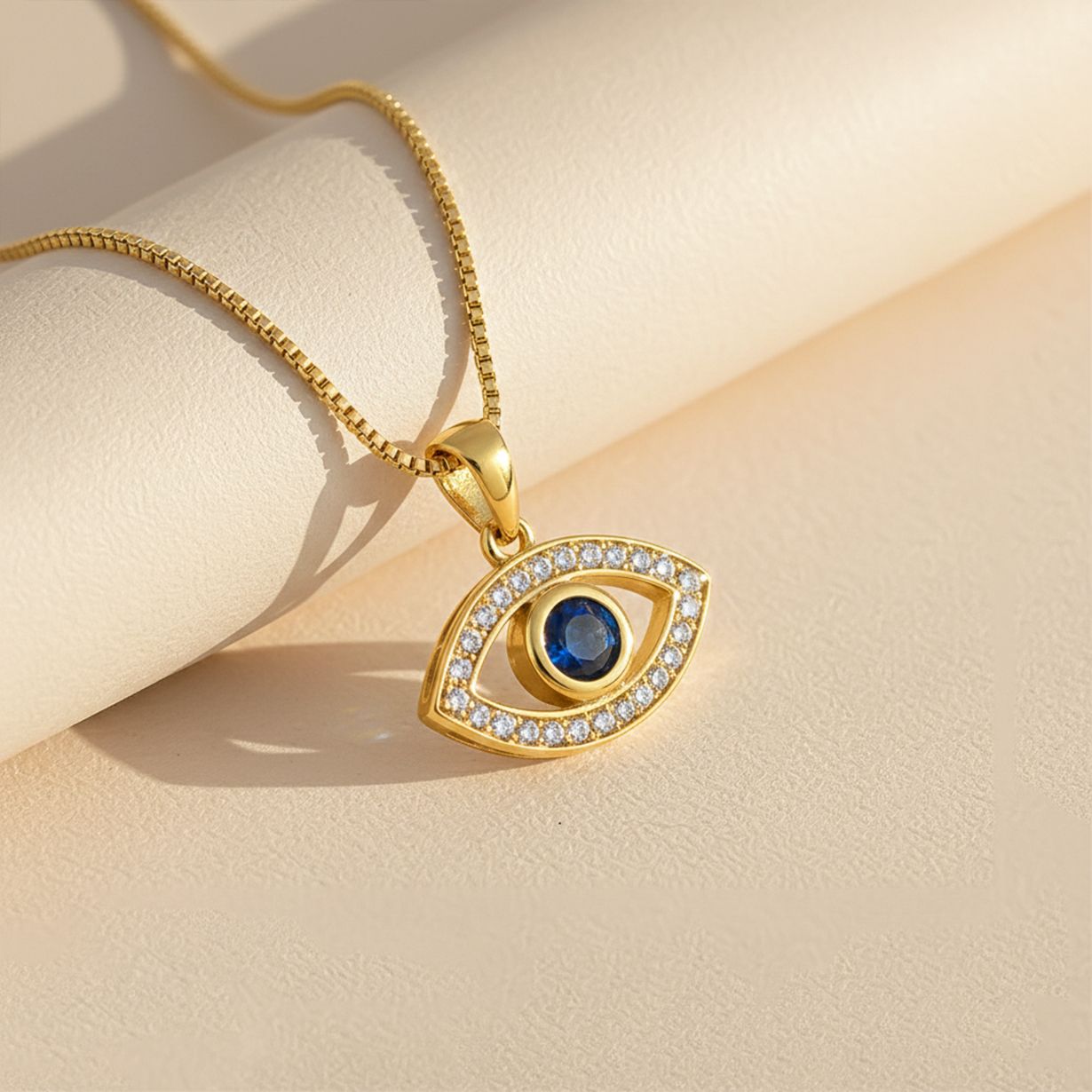 Silver Evil Eye Pendant