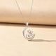 Silver Dreamy Moon Couple Cat Pendant Gold Vermeil (2.5 Micron)