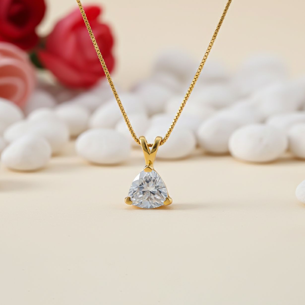 Silver Trillion Dazzling Pendant