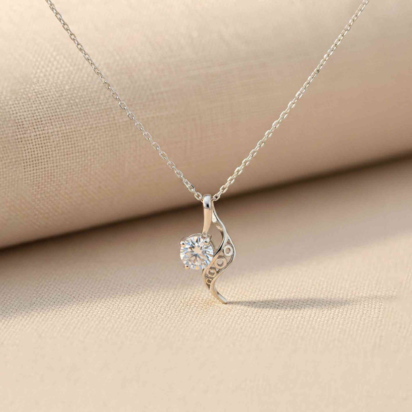 Silver Strand Pendant For Girls