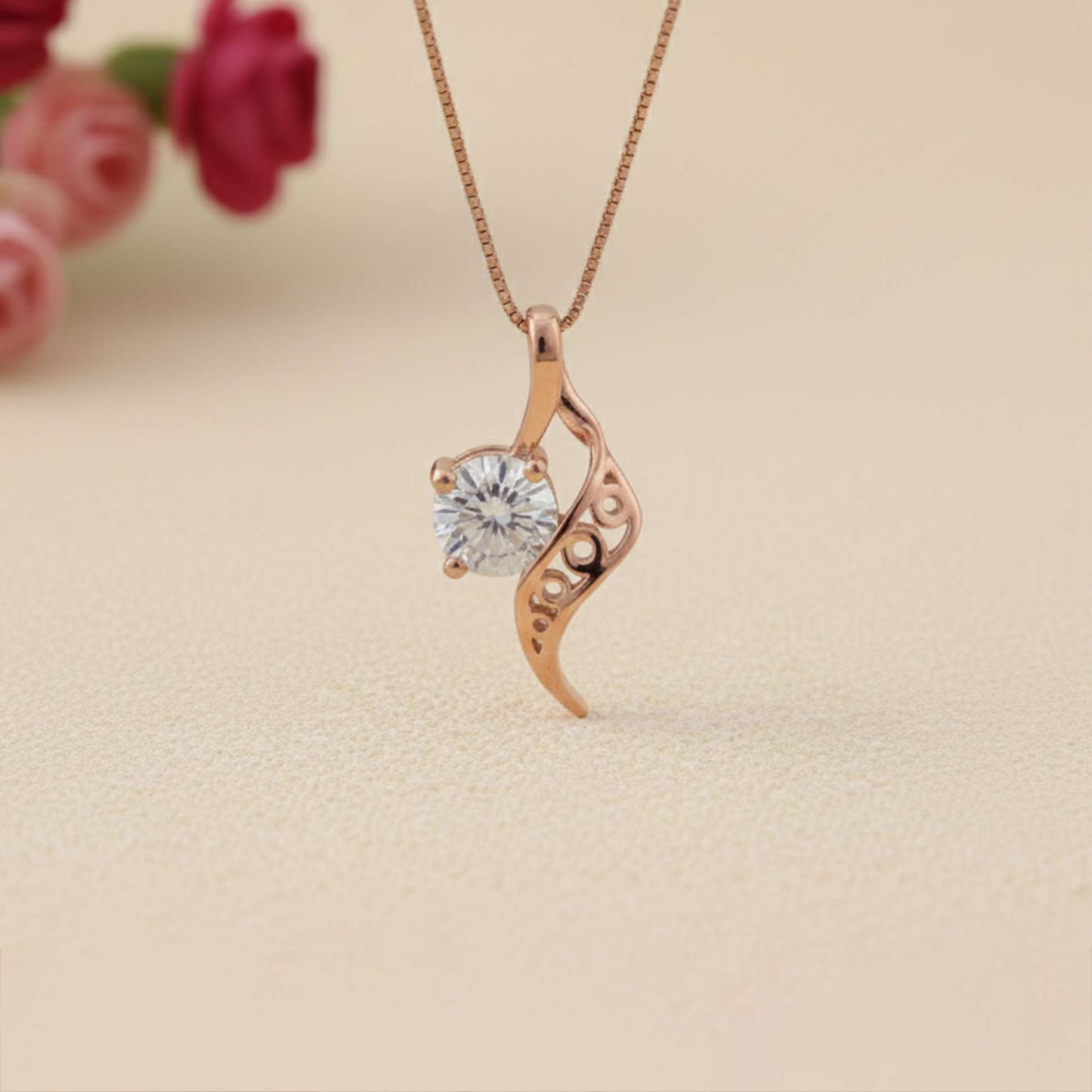 Silver Strand Pendant For Girls