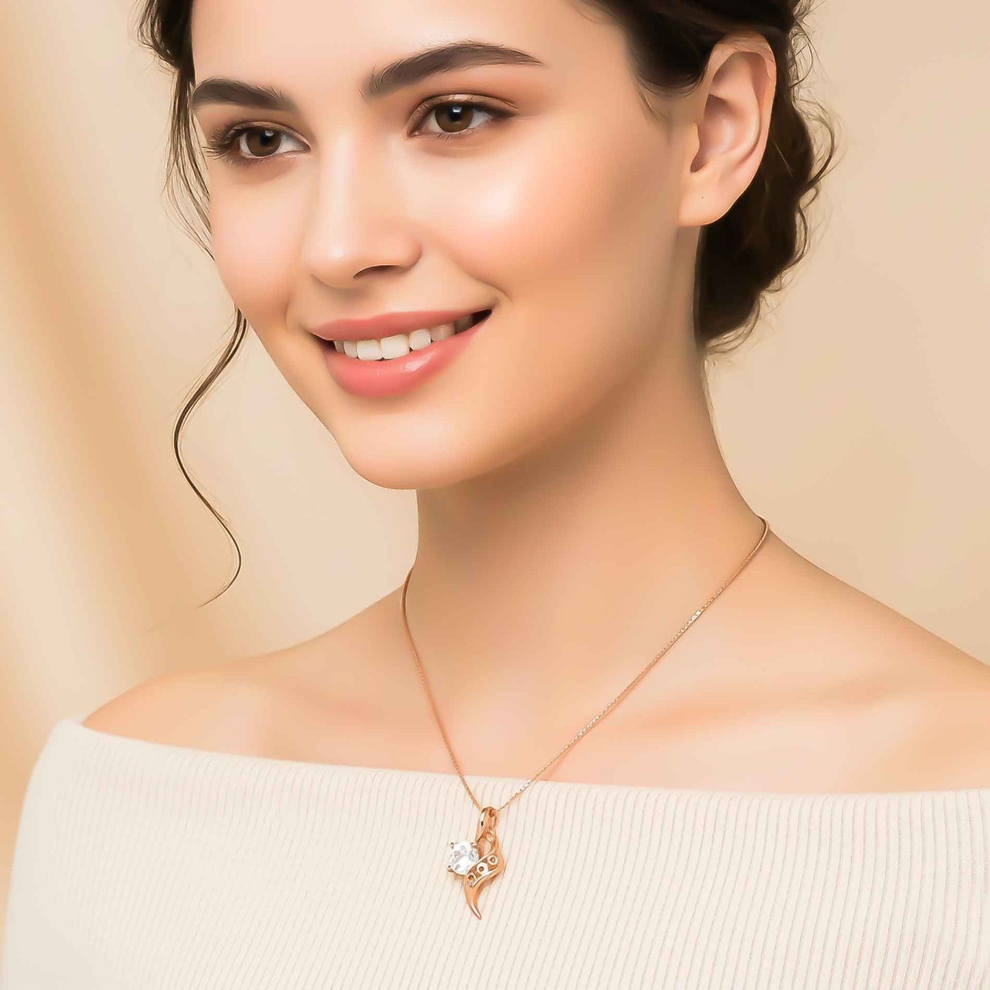 Silver Strand Pendant For Girls