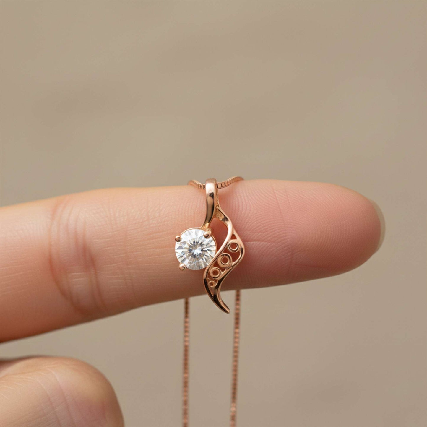 Silver Strand Pendant For Girls