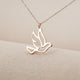 Sterling Silver Flying Dove Pendant Gold Vermeil (2.5 Micron)