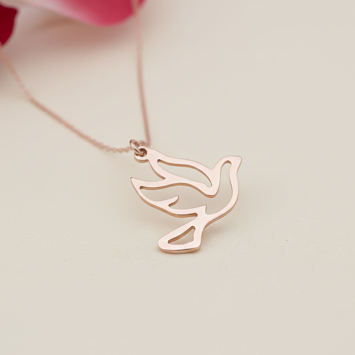 Sterling Silver Flying Dove Pendant