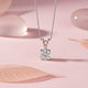 Silver Round Classic Pendant With Chain Gold Vermeil (2.5 Micron)
