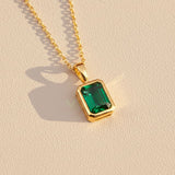 Sterling SilverEvergreen Solitaire Pendant Gold Vermeil (2.5 Micron)