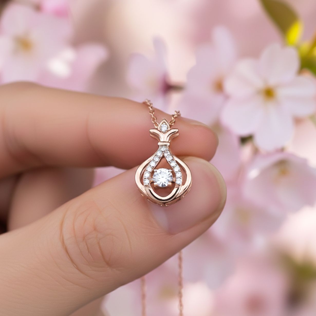 Silver Water Drop Pendant