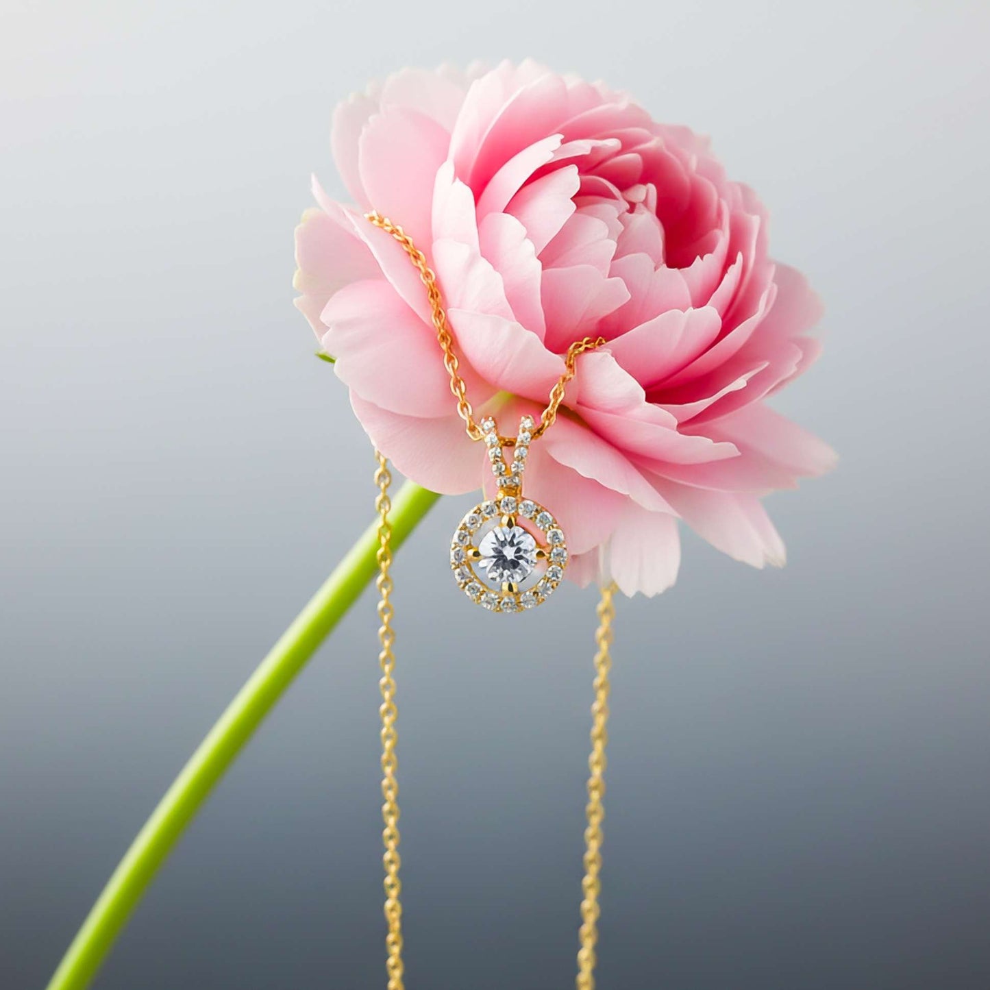 Silver Graceful Compass Pendant
