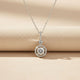 Silver Drizzle Halo Pendant Gold Vermeil (2.5 Micron)