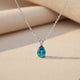 Silver Teardrop Topaz Pendant Gold Vermeil (2.5 Micron)