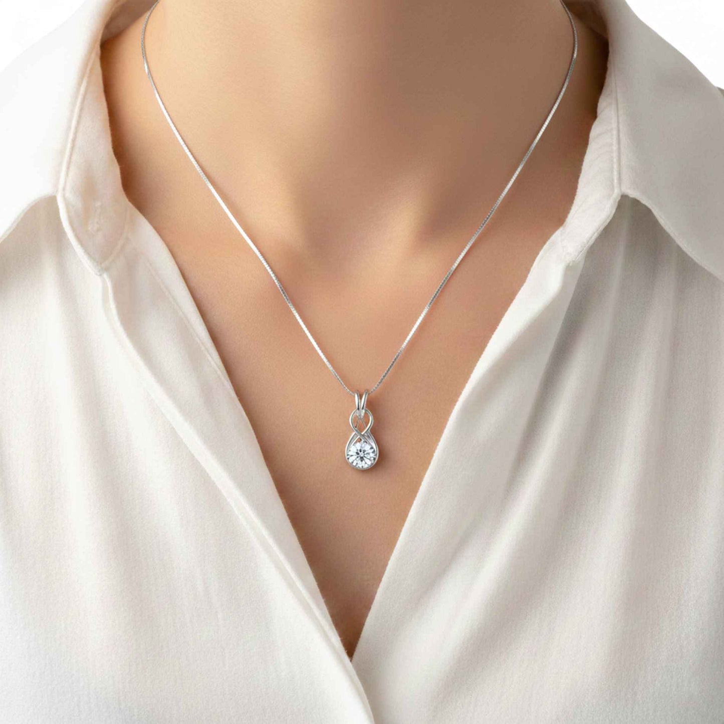 Silver Infinity Knot Pendant