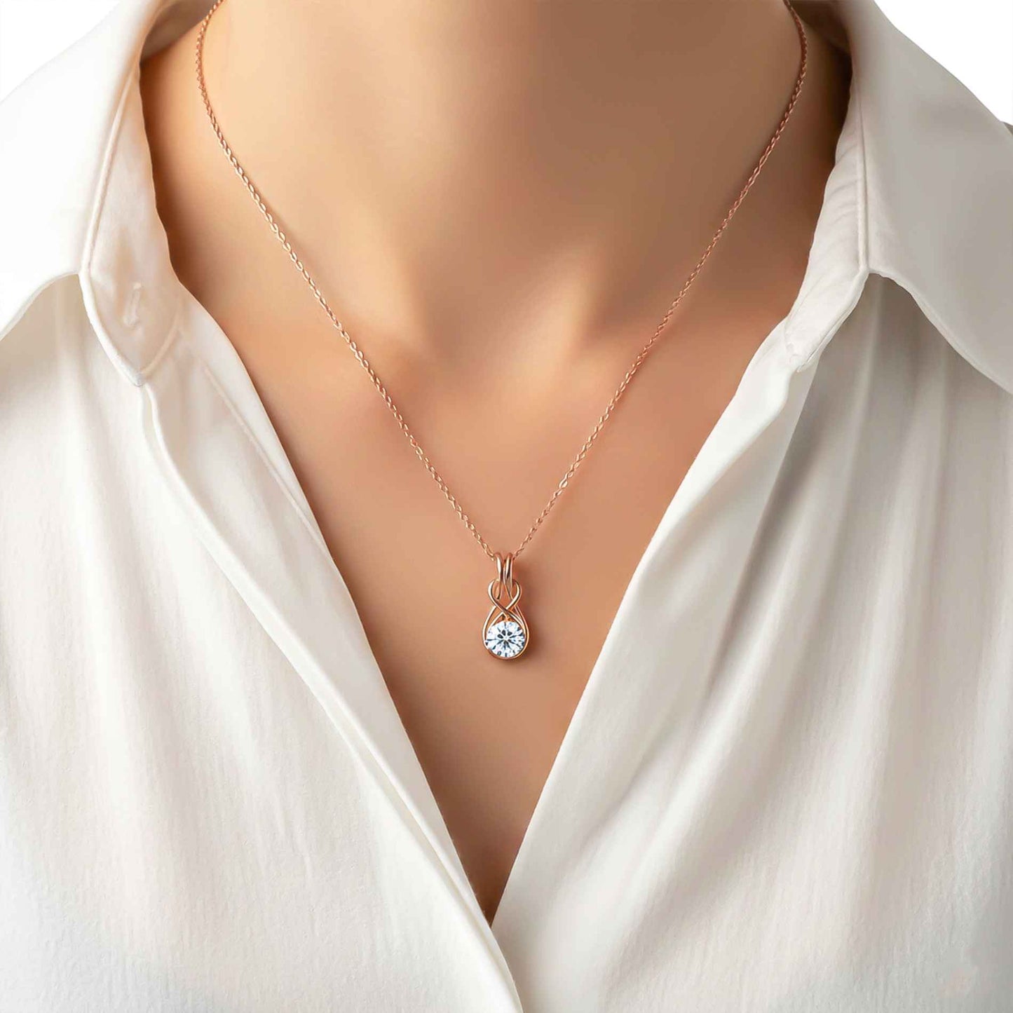 Silver Infinity Knot Pendant