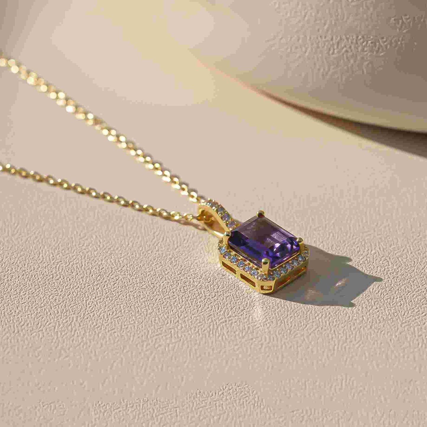 Silver Midnight Blue Sapphire Pendant