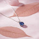 Silver Royal Blue Pendant Gold Vermeil (2.5 Micron)