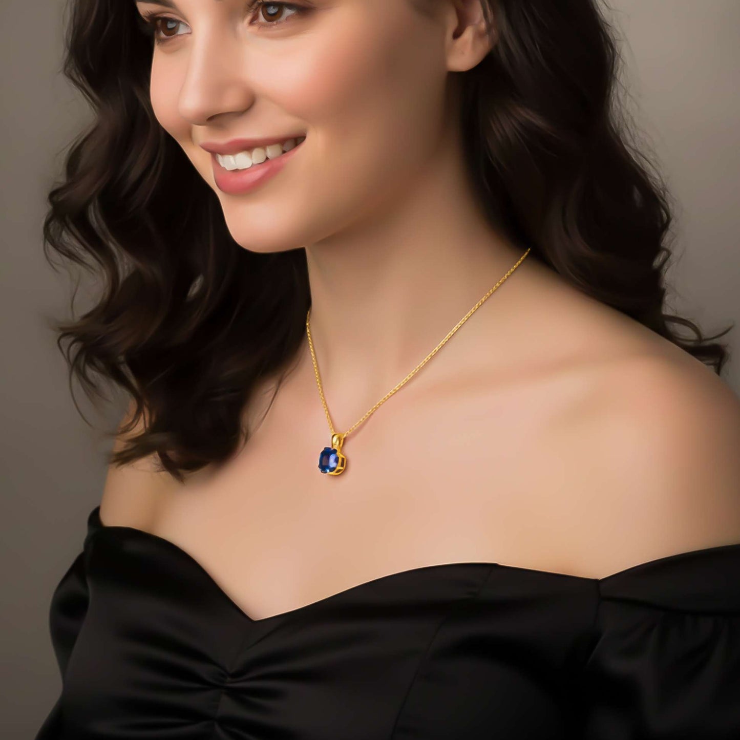 Silver Royal Blue Pendant