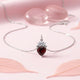 Silver Red Heart Crown Pendant Gold Vermeil (2.5 Micron)