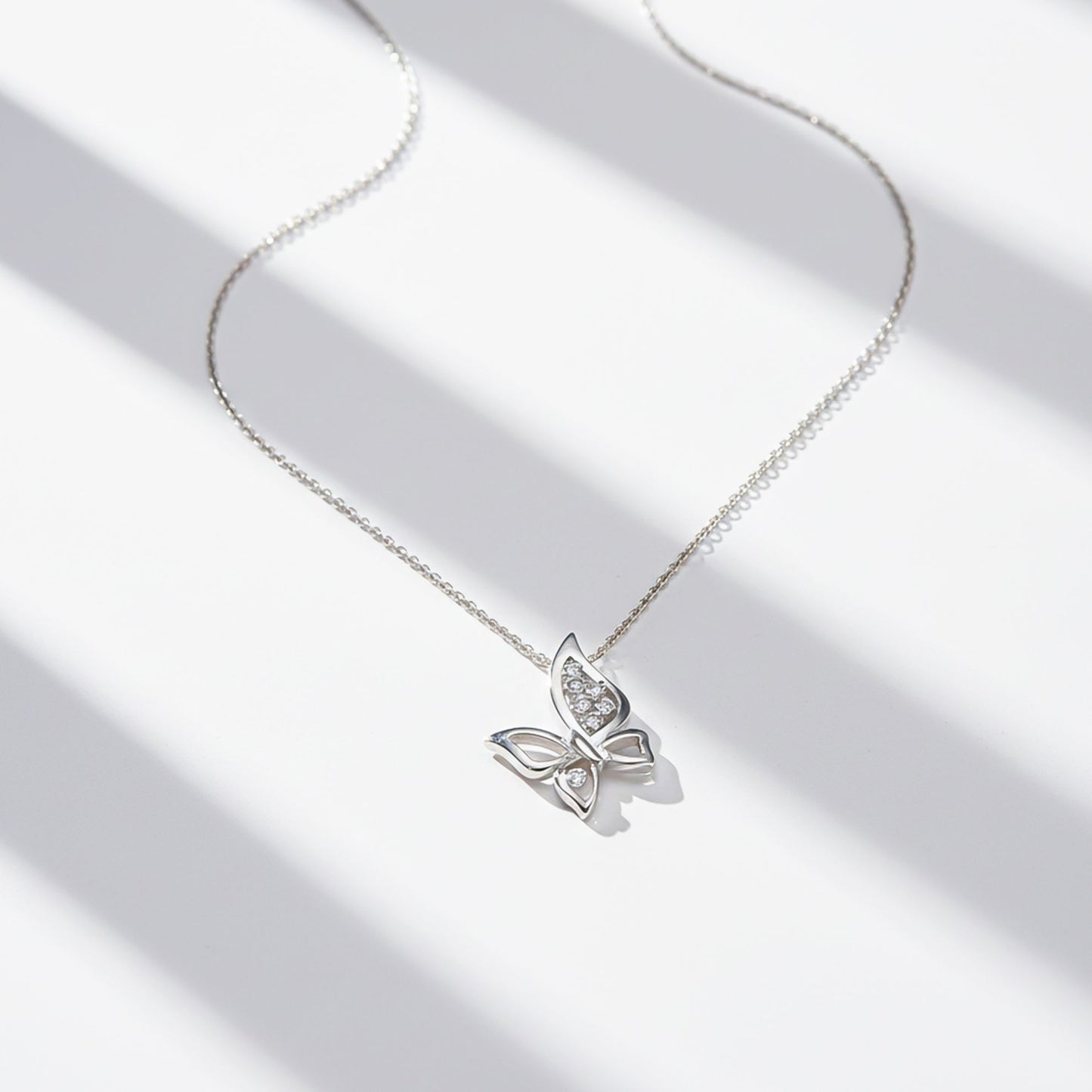 Silver Grace Butterfly Pendant