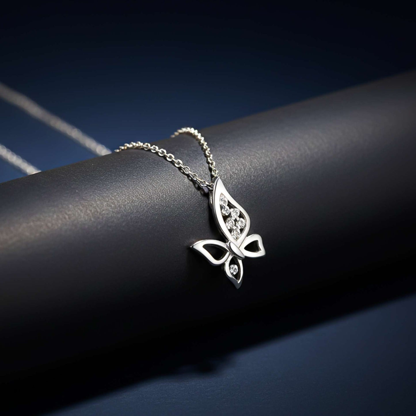 Silver Grace Butterfly Pendant