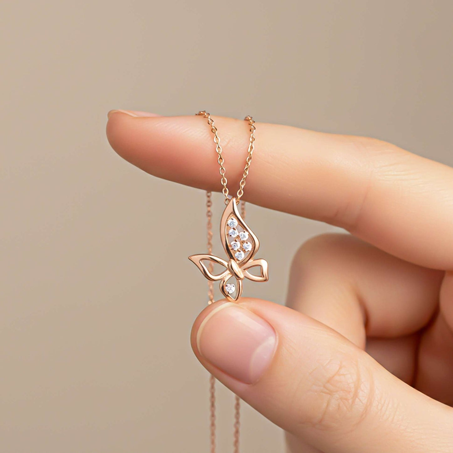 Silver Grace Butterfly Pendant