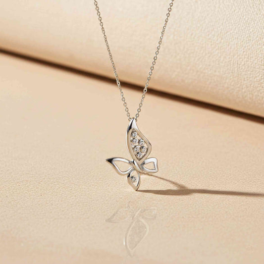 Silver Grace Butterfly Pendant