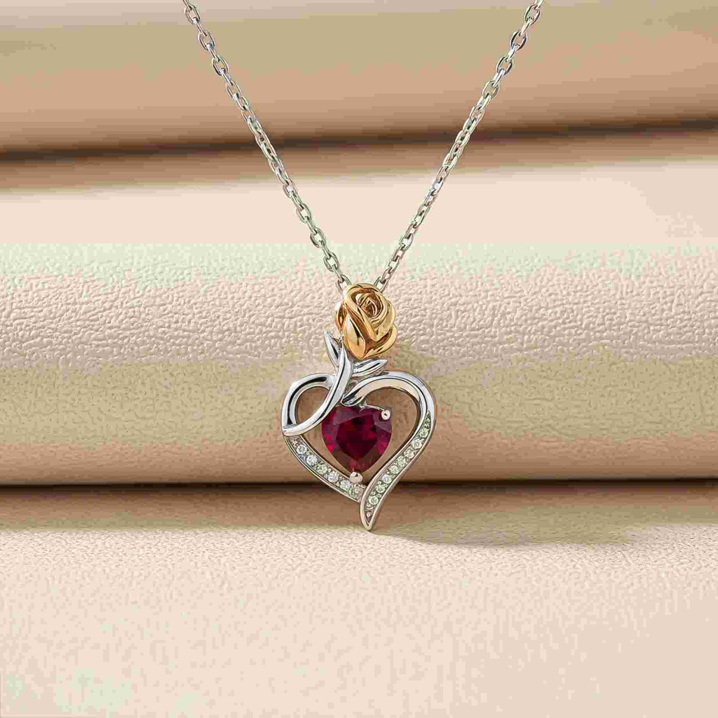 Silver Loving In Pink Pendant