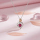 Silver Loving In Pink Pendant Gold Vermeil (2.5 Micron)