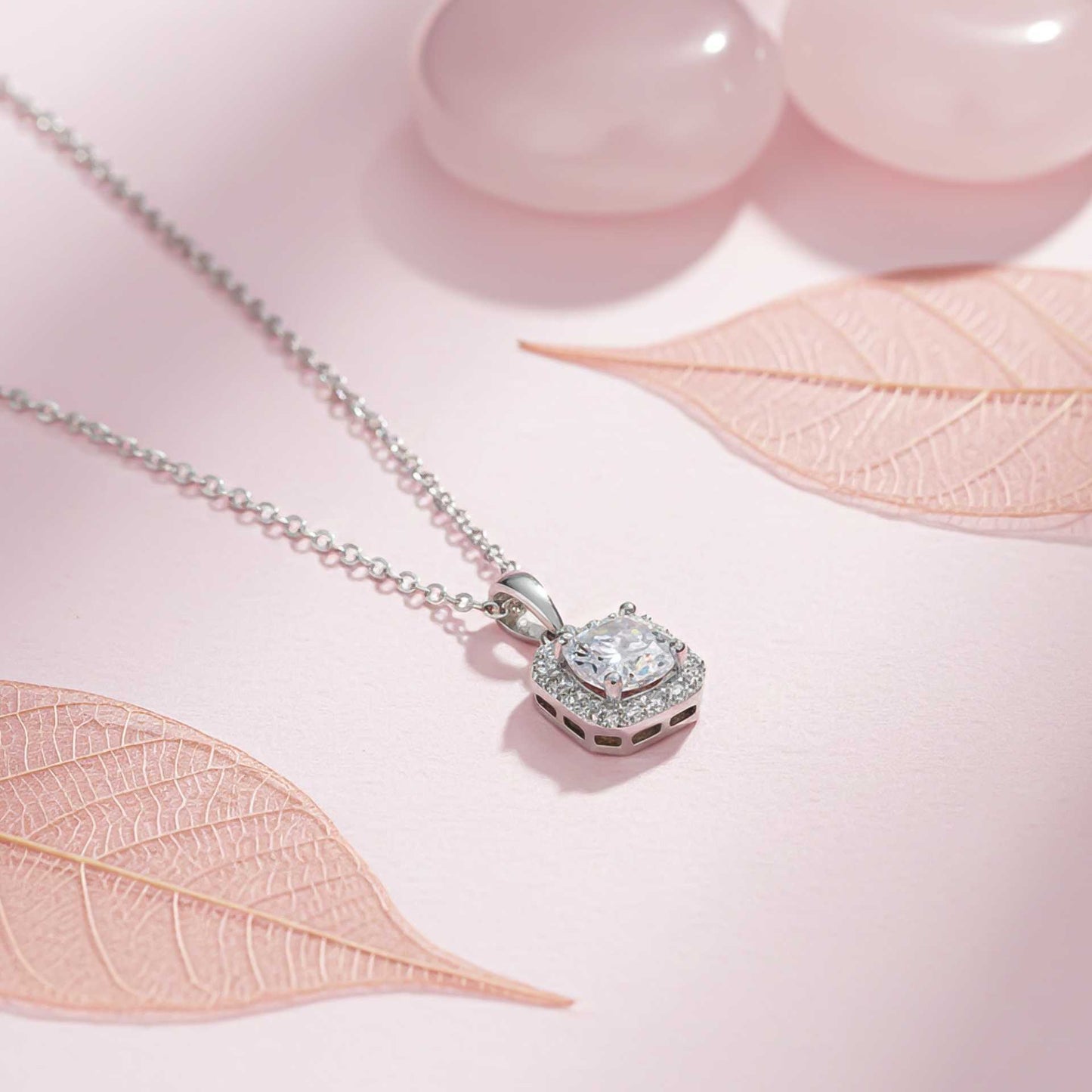 Silver Halo Minimal Pendant