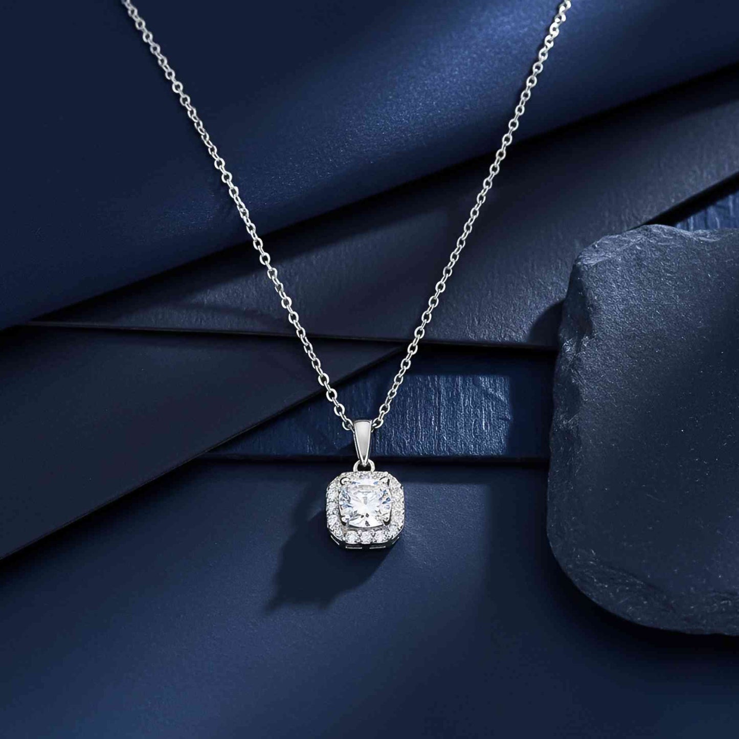 Silver Halo Minimal Pendant