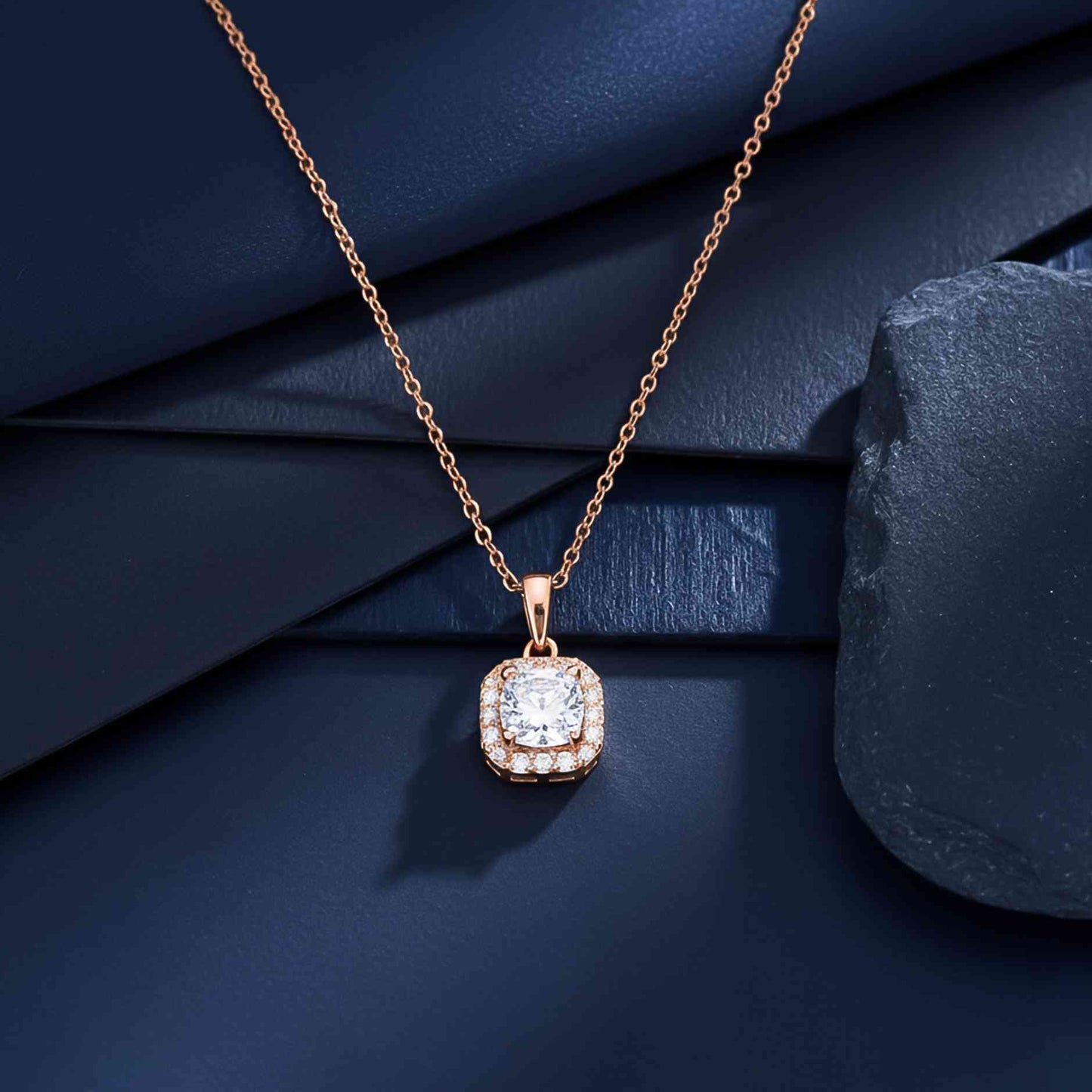 Silver Halo Minimal Pendant