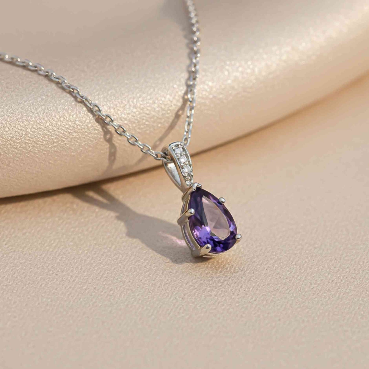 Silver Tanzanite Solitary Pendant