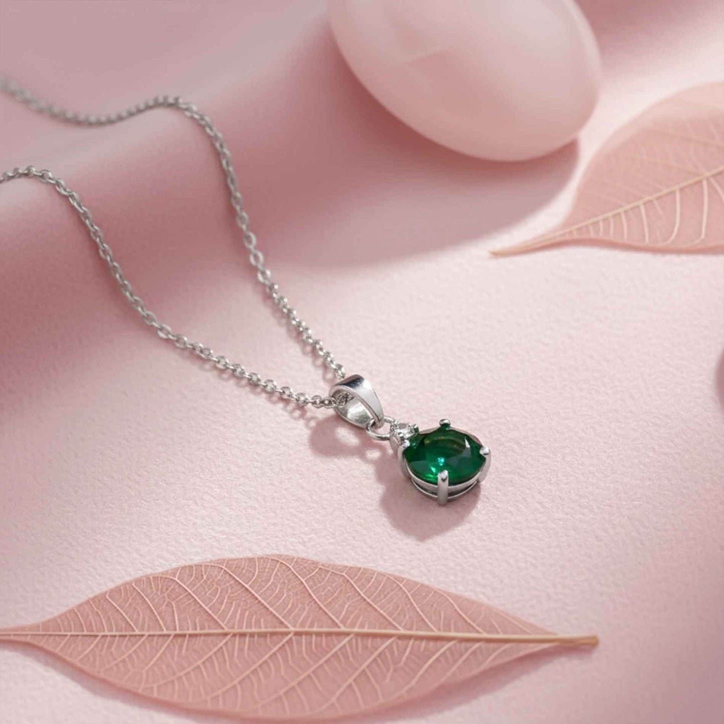 Silver Royal Green Classy Pendant Gold Vermeil (2.5 Micron)