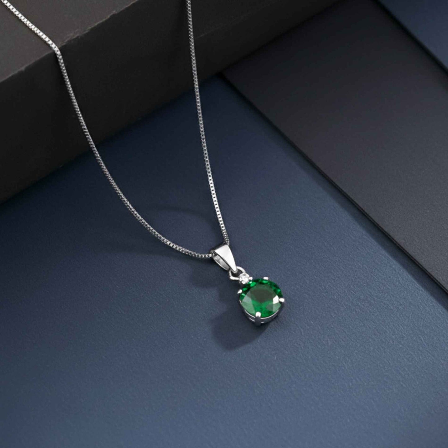 Silver Royal Green Classy Pendant Gold Vermeil (2.5 Micron)