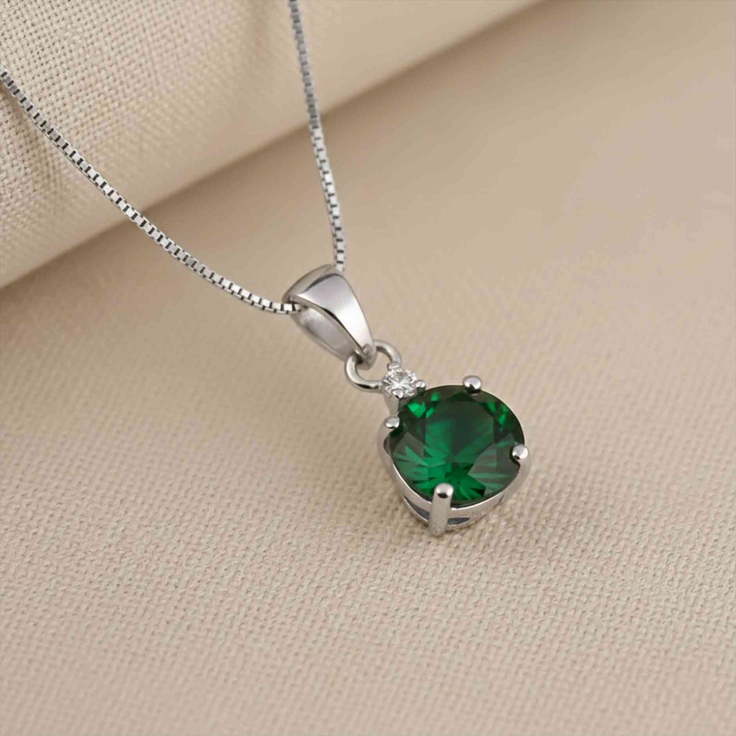 Silver Royal Green Classy Pendant Gold Vermeil (2.5 Micron)