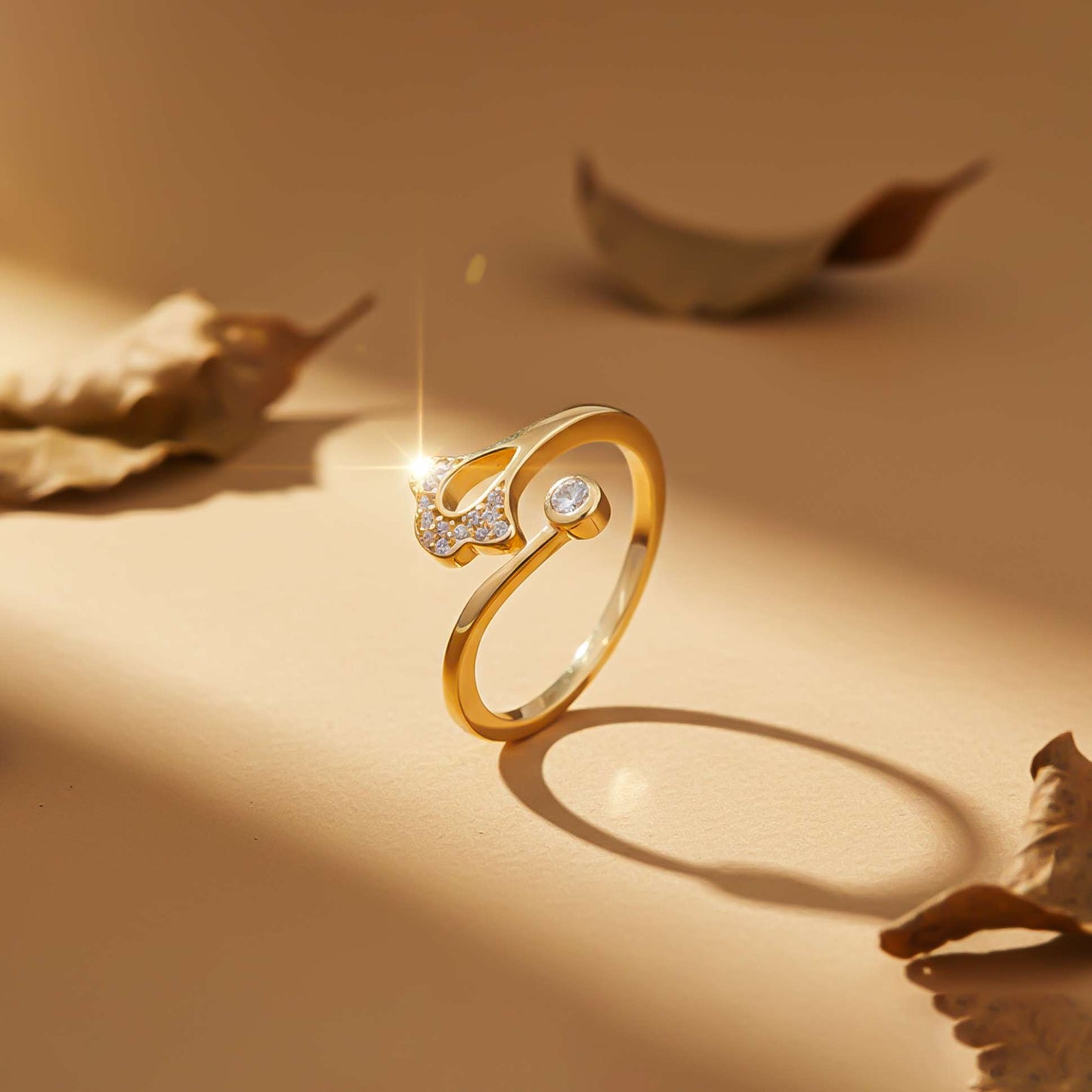 Golden Ever Glow Diamond Ring