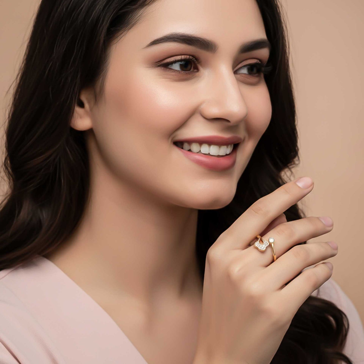 Golden Ever Glow Diamond Ring