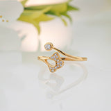 Golden Ever Glow Diamond Ring Gold Vermeil (2.5 Micron)
