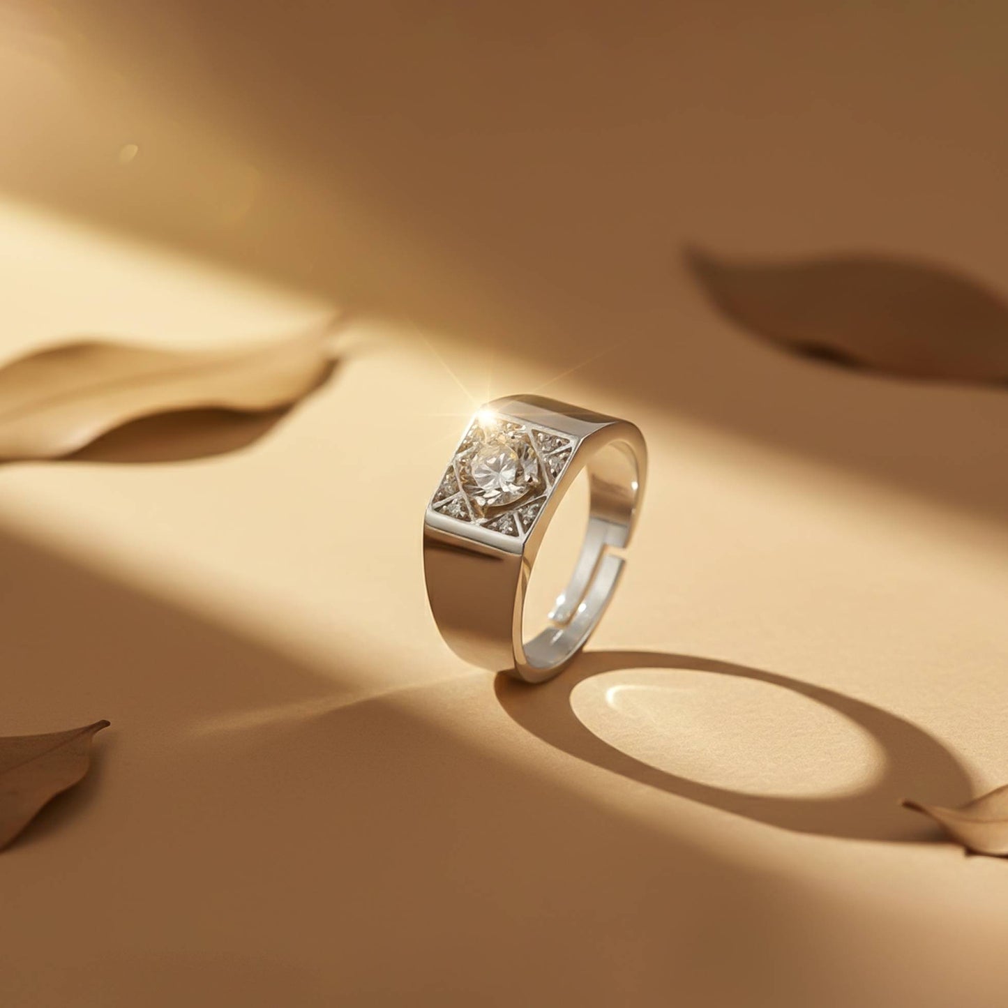 Silver Vintage Ring Band For Him