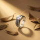 Silver Black Enamel Ring For Men Gold Vermeil (2.5 Micron)