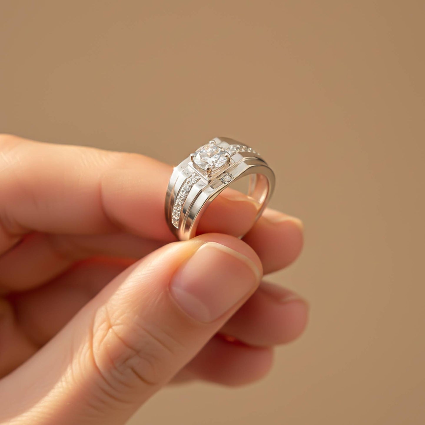 Silver Harmony Ring For Him