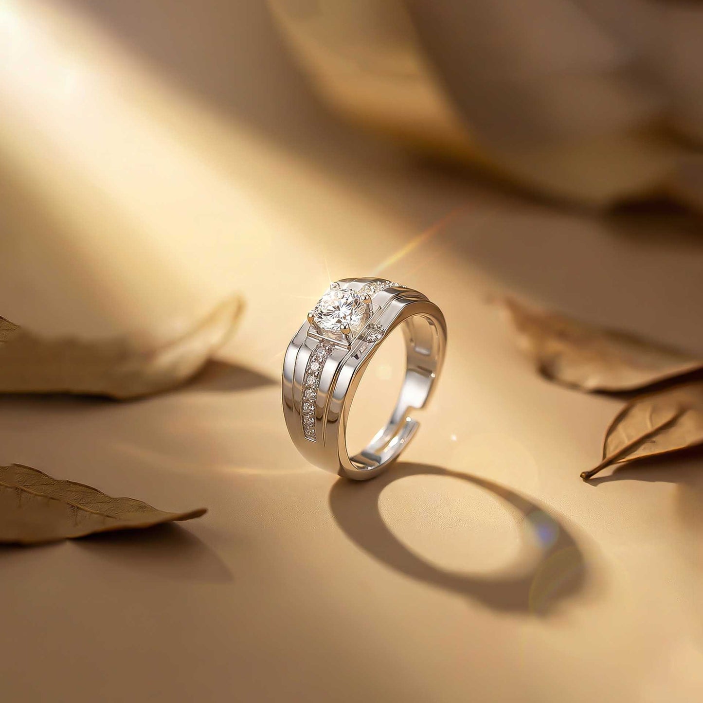 Silver Harmony Ring For Him