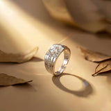 Silver Harmony Ring For Him Gold Vermeil (2.5 Micron)