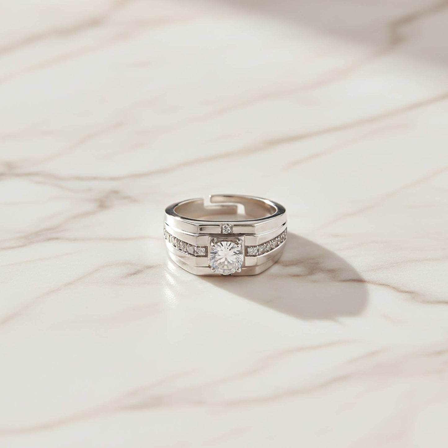 Silver Harmony Ring For Him