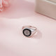 Silver Sunburst Signet Ring for Men Gold Vermeil (2.5 Micron)