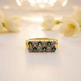 Silver Cluster Statement Ring For Him Gold Vermeil (2.5 Micron)