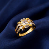 Silver Multi-Row Statement Ring for Him
