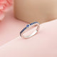 Silver Curved V Band Ring for Women Gold Vermeil (2.5 Micron)