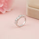 Silver Five-Stone Band Ring for Women Gold Vermeil (2.5 Micron)
