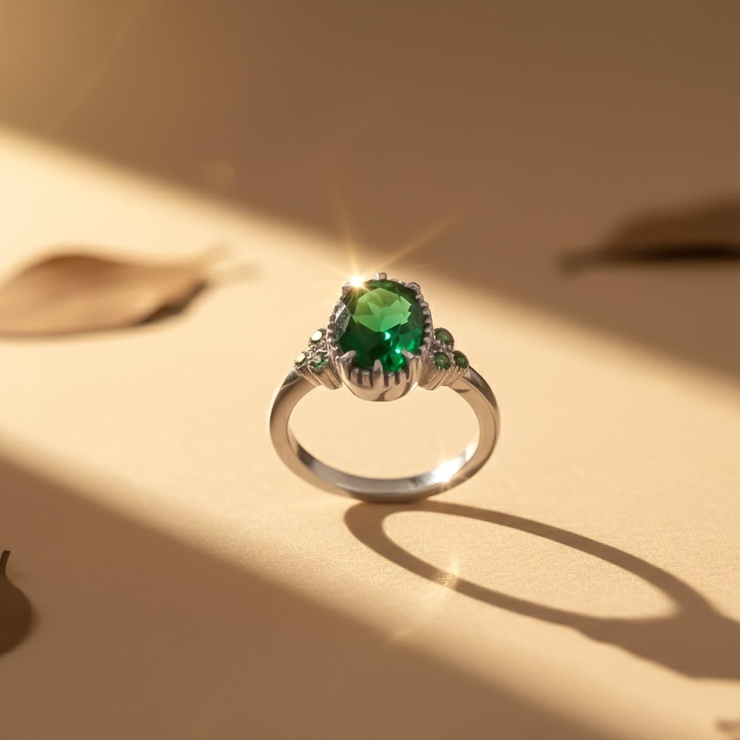 Silver Cluster Ring for Women