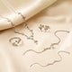 Silver Nature-Inspired Leaf Jewelry Set